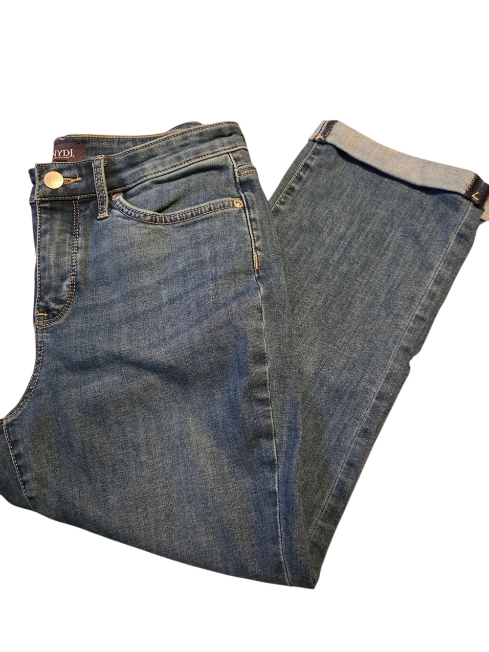 NYDJ Chloe Capri High-Rise Blue Women’s Jeans 4 Euc